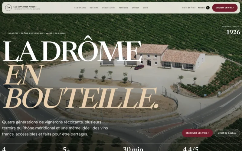 Création e-commerce viticole