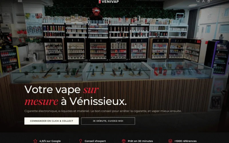 Boutique en ligne de 600 références et click and collect