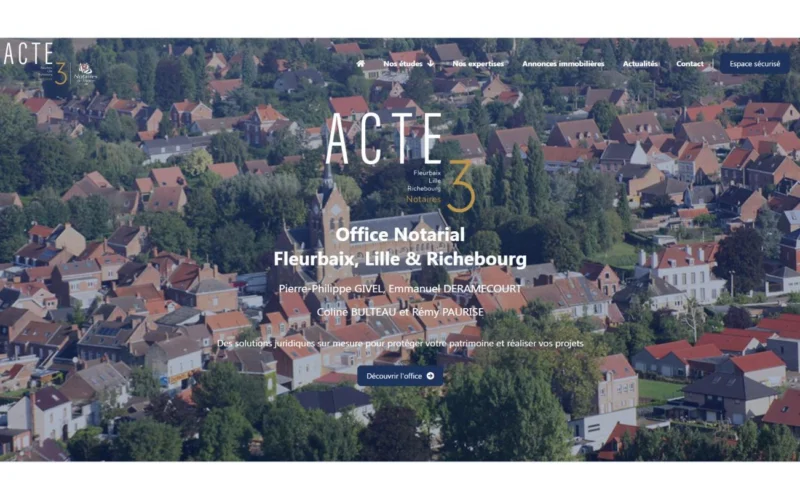 Acte 3 — refonte de site web