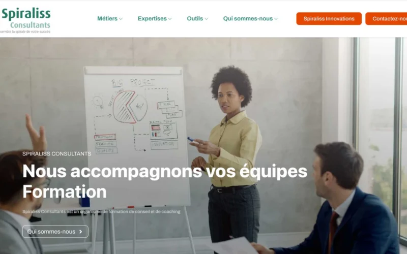 Refonte du site internet de Spiraliss Consultants