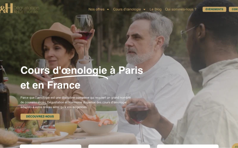 Création d'une vitrine prestige pour une clientèle d'amateurs de vin