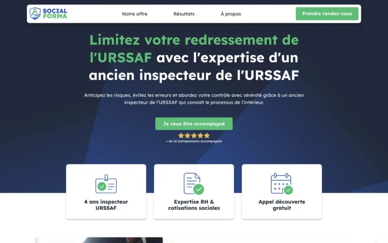 Refonte site pour cabinet conseil URSSAF