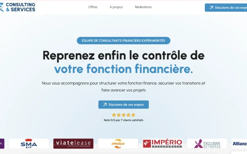 Refonte site pour consultant financier senior