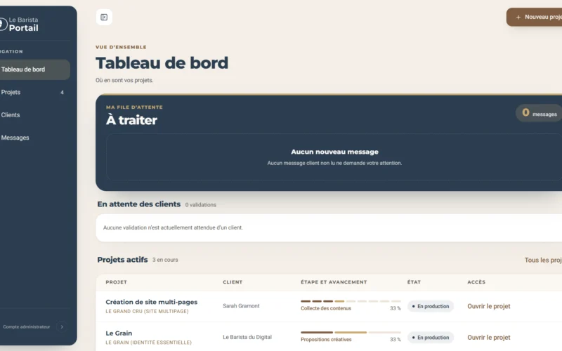 Portail client sur mesure