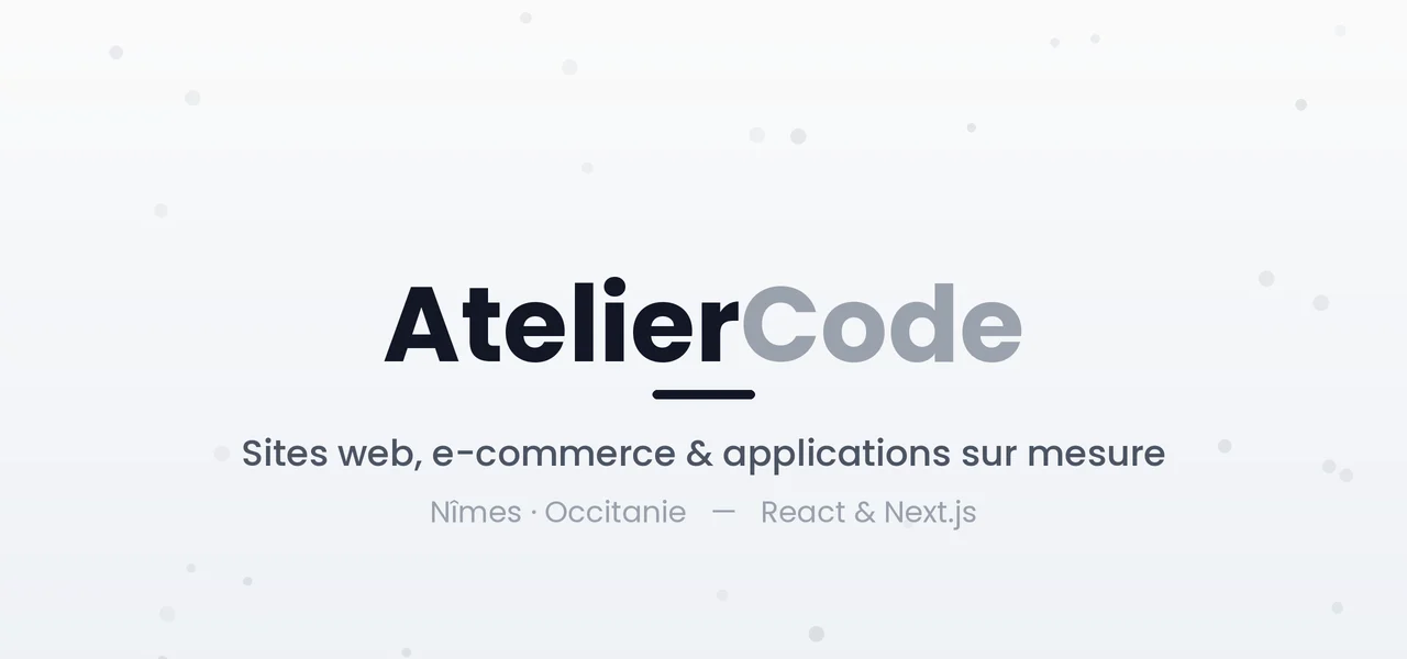 Visuel de couverture de AtelierCode, agence webmarketing à Montpellier